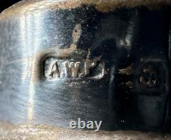 Arthur Willmore Pennington Sterling Silver Cut Glass Gothic Style Perfume Bottle