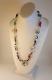 Artisan Art Glass Bead Sterling Silver Necklace Handmade Unique Artsy Statement