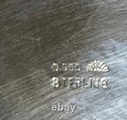 Asahi Shoten Condiment Holder, 950 Sterling Silver & Glass, 2 1/4 Tiny, Japan