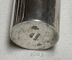 Asahi Shoten Condiment Holder, 950 Sterling Silver & Glass, 2 1/4 Tiny, Japan