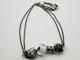 Auth Trollbeads Sterling Silver Charms Glass Beads Flower Clasp Necklace