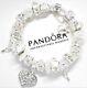 Authentic Pandora Bracelet Silver Heart Love Story European Charms