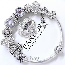 Authentic Pandora Charm Bracelet Silver Wife Love Story European Beads. NIB