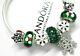 Authentic Pandora Silver Christmas Charm Bracelet With European Charm Beads Nib