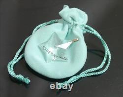 Authentic Tiffany & Co. Charm Necklace Top Star Glass Sterling Silver #1945