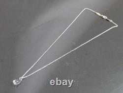 Authentic Tiffany & Co. Necklace Teardrop Glass Sterling Silver #9315