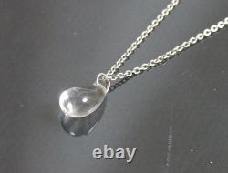 Authentic Tiffany & Co. Necklace Teardrop Glass Sterling Silver #9315