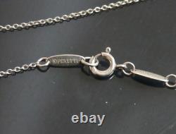 Authentic Tiffany & Co. Necklace Teardrop Glass Sterling Silver #9315