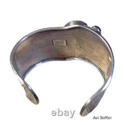 Avi Soffer Sterling Silver ancient Roman glass amethyst Bracelet