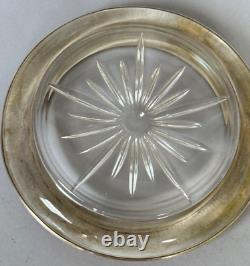 Bead Edge by Frank Whiting Sterling Silver Champagne Coaster with Glass (#2492)