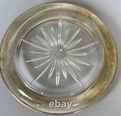 Bead Edge by Frank Whiting Sterling Silver Champagne Coaster with Glass (#2492)