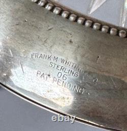 Bead Edge by Frank Whiting Sterling Silver Champagne Coaster with Glass (#2492)