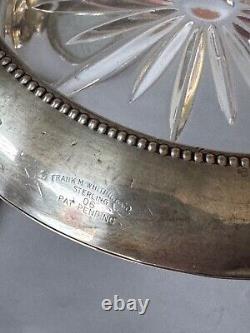 Bead Edge by Frank Whiting Sterling Silver Champagne Coaster with Glass (#2492)