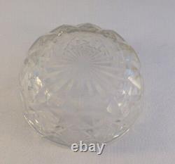 Beautiful 800 Sterling & Glass Bowl & Underplate