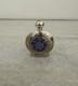 Beautiful Rare Sterling Silver Millefiori Glass Perfume Bottle 925 Stopper Lid
