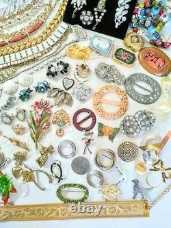 Big 170pc Vintage Signed Jewelry Lot 20 Designers Juliana Schreiner Warner ++A15