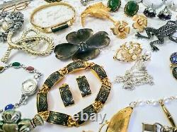 Big 170pc Vintage Signed Jewelry Lot 20 Designers Juliana Schreiner Warner ++A15