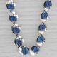 Blue Glass Necklace 15 Choker Vintage Sterling Silver Niels Erik From Denmark