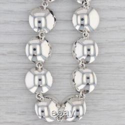 Blue Glass Necklace 15 Choker Vintage Sterling Silver Niels Erik From Denmark