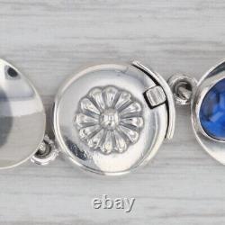 Blue Glass Necklace 15 Choker Vintage Sterling Silver Niels Erik From Denmark
