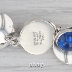 Blue Glass Necklace 15 Choker Vintage Sterling Silver Niels Erik From Denmark
