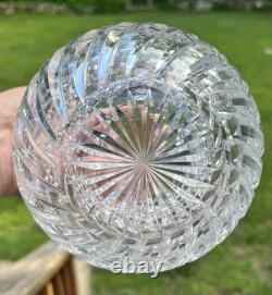 Brilliant Period Cut Glass 10 Decanter with Whiting Sterling Silver Top