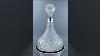 British Sterling Silver Neck Crystal Glass Wine Vessel With Bottle Holder Material