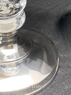 CANDLEHOLDERS Hawkes Cut Glass & Sterling Silver Hallmarked CANDLESTICKS 34 PWTS