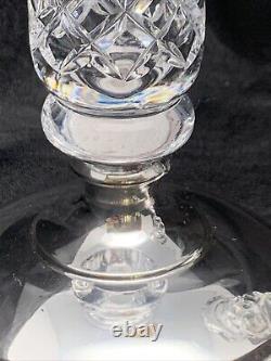 CANDLEHOLDERS Hawkes Cut Glass & Sterling Silver Hallmarked CANDLESTICKS 34 PWTS