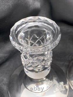 CANDLEHOLDERS Hawkes Cut Glass & Sterling Silver Hallmarked CANDLESTICKS 34 PWTS
