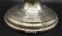 Cambridge Chantilly #1321 Footed Decanter With Sheffield Sterling Silver Foot