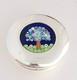 Celebrity Cruise Line Murano Glass Sterling Silver Millennium Trinket Box 2 3/4