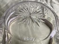 Chester Hallmarks Sterling Silver Rim Cut Glass Bowl. Vintage