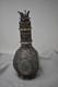 Chinese Export Sterling Silver Overlay Glass Liqour Decanter 4 Spouts