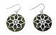 Connemara Marble Stained Glass Window Style Sterling Silver Earrings 70058