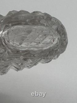 Crystal Sterling Silver Lid Flask Perfume Bottle Cut Glass 5