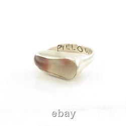 Designer Sea Glass Sterling Silver Ring Size 7