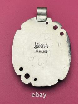 Dichroic Glass Pendant 925 Sterling Silver HANDMADE bright and colorful jewelry