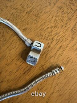 Disney Sterling Silver Bracelet with 13 Charms 925 Silver Murano Glass Chamilia