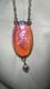 Dragons Breath Glass Jelly Opal Sterling Silver Necklace 925 Pendant 20 Chain