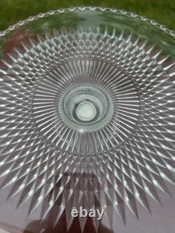Duchin Sterling Silver Glass Cake & Pie Stand Riser Vintage Williamsburg Estate