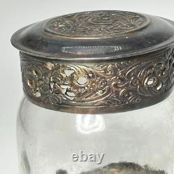 Dutch Holland Sterling Silver Repousse Jar Decorative Tableware 5.5