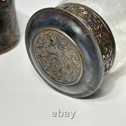 Dutch Holland Sterling Silver Repousse Jar Decorative Tableware 5.5