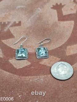 Earrings Sterling Silver and Roman Glass