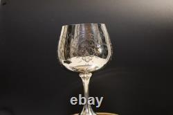 Elegant Handcrafted 925 Sterling Silver Engraved Wine Glass