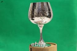 Elegant Handcrafted 925 Sterling Silver Engraved Wine Glass