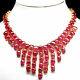 Elegant Natural Handmade Red Ruby Cabs Necklace 20 925 Sterling Silver