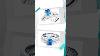 Elegant Rhodium 925 Sterling Silver Ring With Sea Blue Synthetic Glass Ts615