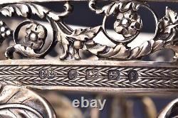 English Elkington Co Sterling Silver & Cut Glass Centerpiece 1879 55 Troy oz