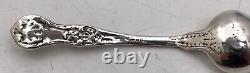English Sterling Silver 1890 Victorian Mustard Pot with Glass Liner and Spoon